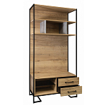 Стеллаж под TV в стиле лофт с открытыми полками и 2-мя ящиками Urban Style Space варинант исполнения - 2 | Loft Concept в Орле