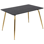 Обеденный стол на металлических ножках Casey Brass Dining Table варинант исполнения - 1 | Loft Concept в Орле