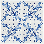 Плитка с узором 2 кота 2 пистолета варинант исполнения - 2 | Loft Concept в Орле