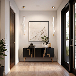 Люстра с белым скрученным плафоном Golden Swirl варинант исполнения - 10 | Loft Concept в Орле