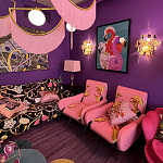 Картина Фламинго вышивка бисер Flamingo Beaded Wall Art варинант исполнения - 1 | Loft Concept в Орле