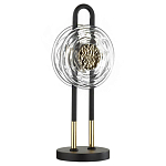 Настольная лампа с черным основанием и золотистым декором Bruno варинант исполнения - 1 | Loft Concept в Орле