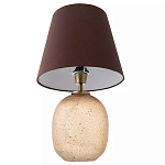 Настольная лампа с тканевым абажуром на овальном основании Lampshade on Oval Base варинант исполнения - 2 | Loft Concept в Орле