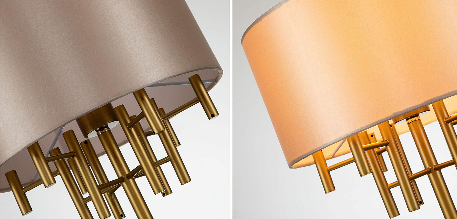 Настольная лампа Латунь Oswell Lampshade Table Lamp Настольная лампа Латунь Oswell Lampshade Table Lamp - Loft-Concept в Орле