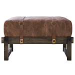 Пуф Duncan винтажная коричневая кожа  варинант исполнения - 1 | Loft Concept в Орле