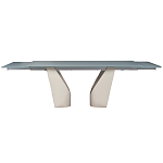 Стол обеденный раскладной со стеклянной столешницей Futuristic Table варинант исполнения - 2 | Loft Concept в Орле