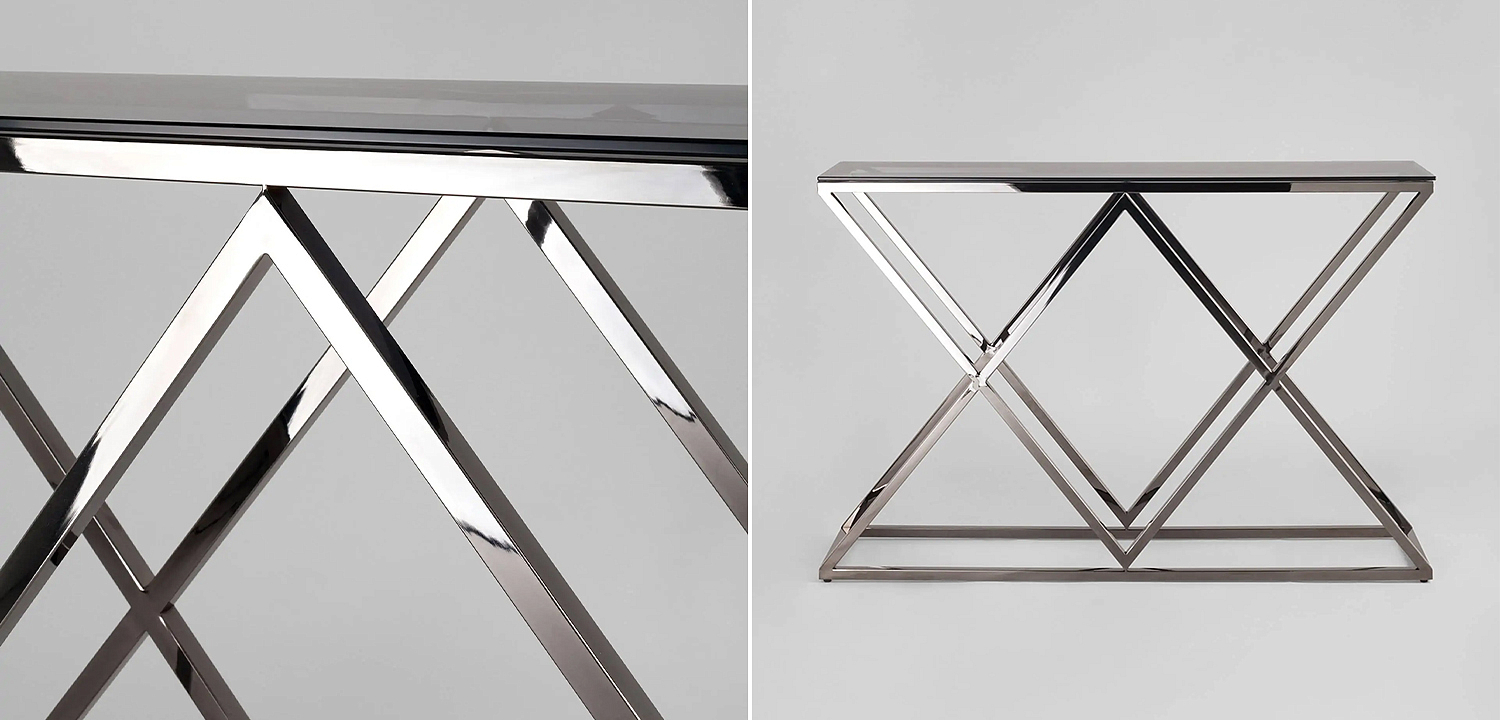 Консоль Geometry Rhombus Dark Chrome Консоль Geometry Rhombus Dark Chrome - Loft-Concept в Орле