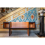 Дизайнерская скамейка  Canton  Beech and Black Bench варинант исполнения - 5 | Loft Concept в Орле