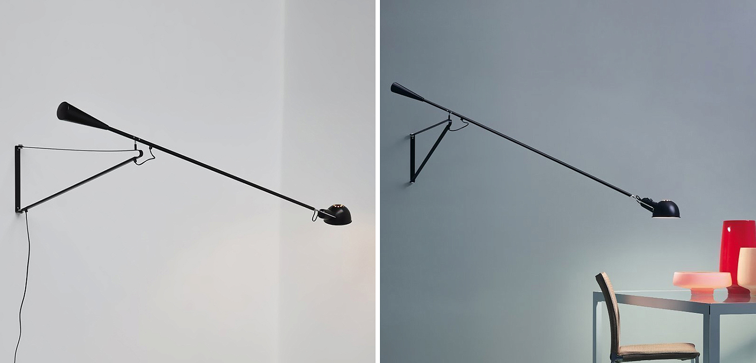 Настенный светильник FLOS Mod 265 Wall Lamp Black by Paolo Rizzatto 205 см Настенный светильник FLOS Mod 265 Wall Lamp Black by Paolo Rizzatto 205 см - Loft-Concept в Орле
