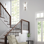 Бра с цилиндрическим тканевым абажуром белого цвета Feiss варинант исполнения - 2 | Loft Concept в Орле