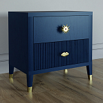 Тумба прикроватная с двумя ящиками Elsa Dreams Blue варинант исполнения - 1 | Loft Concept в Орле