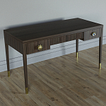 Письменный стол Elsa Dreams Walnut Шпон дерево с двумя ящиками варинант исполнения - 2 | Loft Concept в Орле