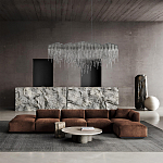 Люстра подвесная с металлическими дугами и длинными цепочками 115 см Atlantis Chain варинант исполнения - 17 | Loft Concept в Орле