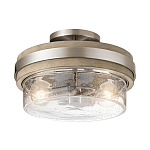 Потолочный светильник с прозрачным стеклянным плафоном с эффектом пузырьков Kichler варинант исполнения - 1 | Loft Concept в Орле