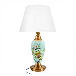 Настольная лампа голубая с изображением птиц Slip Away варинант исполнения - 1 | Loft Concept в Орле