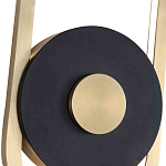 Бра с овальной рамойцвета латунь и черным кругом в центре Midnight Orbit варинант исполнения - 2 | Loft Concept в Орле