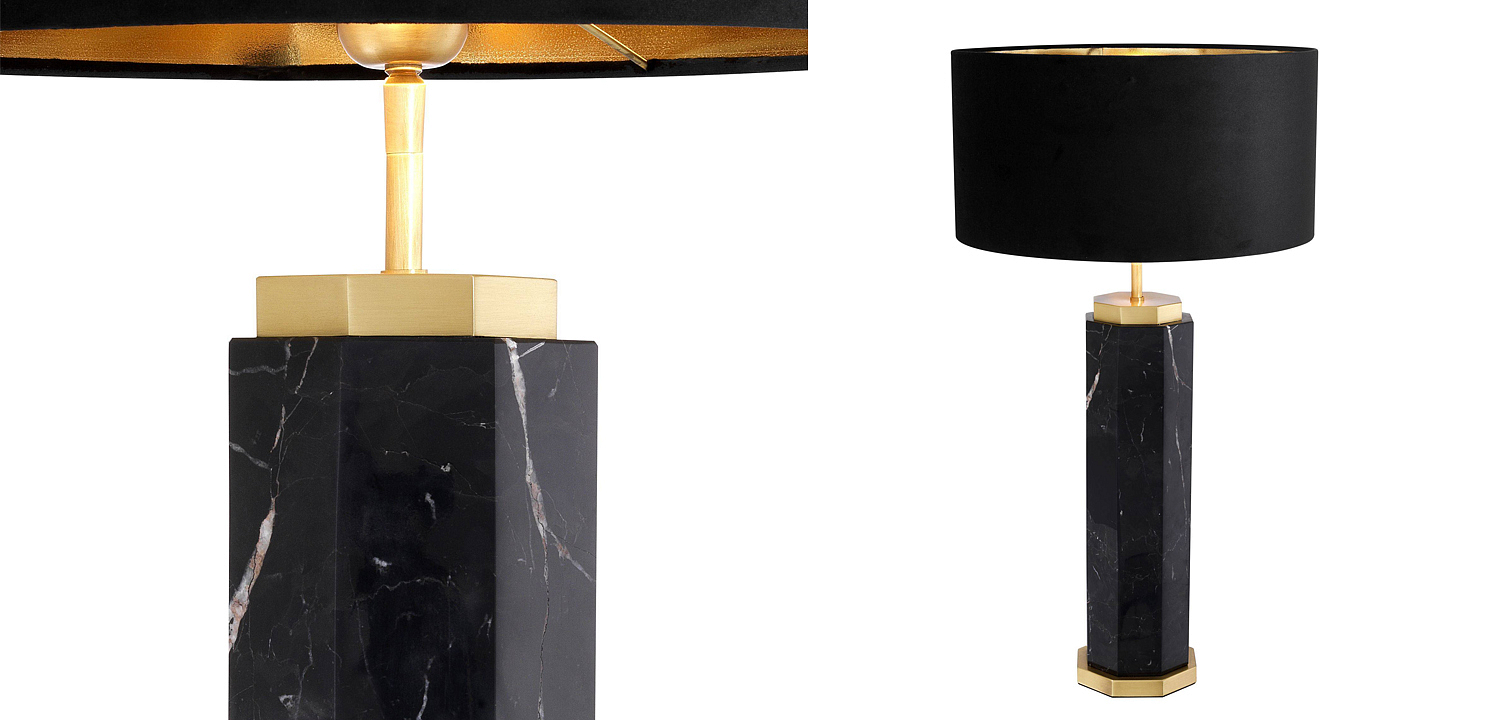 Настольная лампа Eichholtz Table Lamp Newman Black Настольная лампа Eichholtz Table Lamp Newman Black - Loft-Concept в Орле