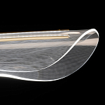 Люстра линейная с прозрачным волнообразным плафоном Wave Line варинант исполнения - 6 | Loft Concept в Орле