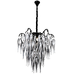 Люстра со стеклянными подвесками дымчатого цвета Ambre Glass Chandelier 70 варинант исполнения - 3 | Loft Concept в Орле
