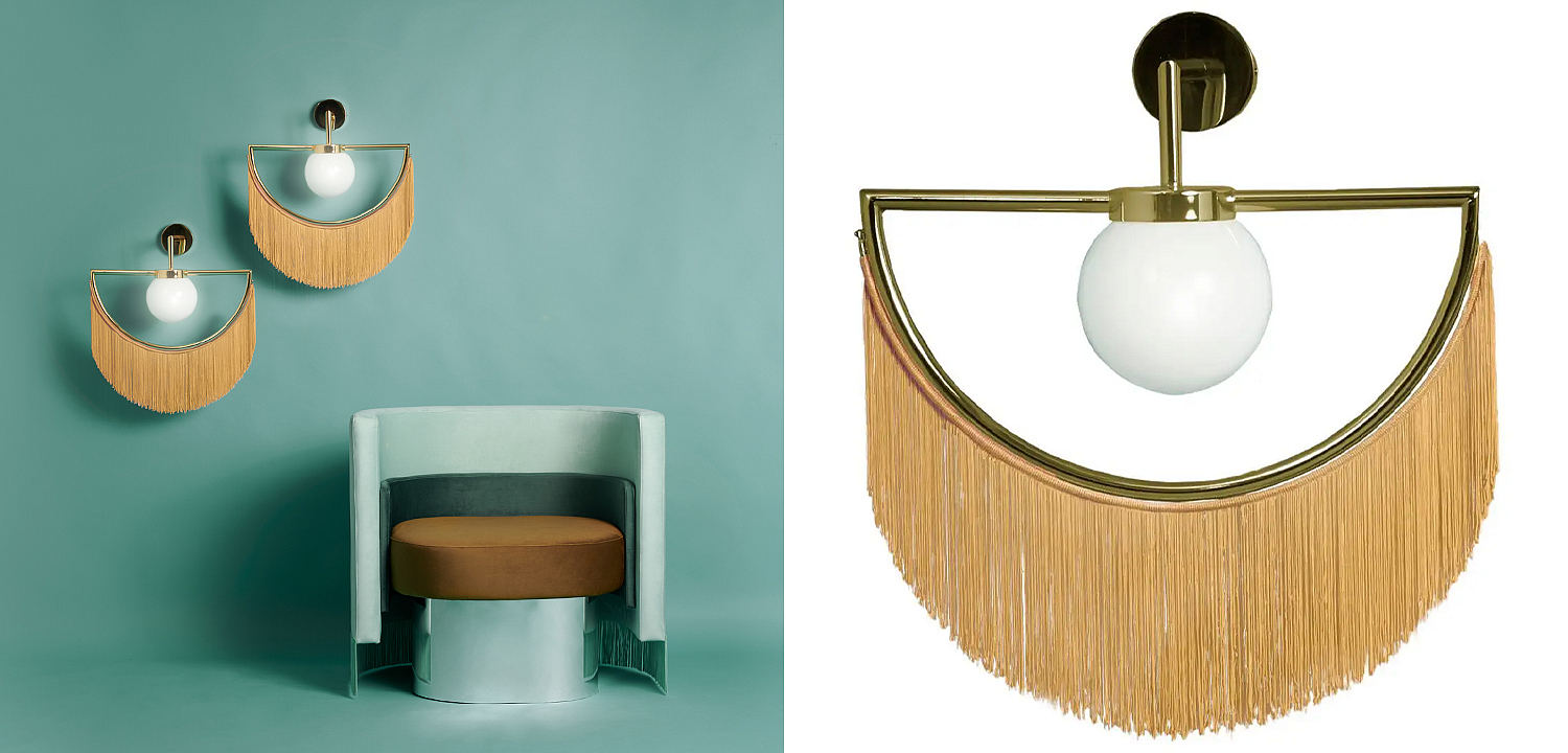 Бра Wink Wall Lamp by Masquespacio for Houtique Goldgelb Бра Wink Wall Lamp by Masquespacio for Houtique Goldgelb - Loft-Concept в Орле