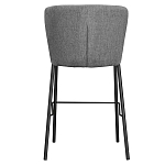 Стул барный серый с широкой закругленной спинкой Bar Chair Gray варинант исполнения - 4 | Loft Concept в Орле