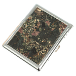 Портсигар на 10 сигарет с газовой зажигалкой из натурального камня Эвдиалит Stone Cigarettes Cases варинант исполнения - 1 | Loft Concept в Орле