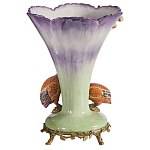 Ваза с цесарками из фарфора с бронзовыми элементами Garden of Eden варинант исполнения - 2 | Loft Concept в Орле