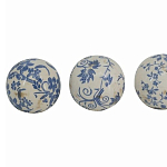  Набор керамических шаров с синей росписью Oriental Blue & White Ornament Vases варинант исполнения - 3 | Loft Concept в Орле