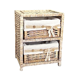 Стеллаж для детской с плетенным выдвижными корзинами Bow варинант исполнения - 2 | Loft Concept в Орле