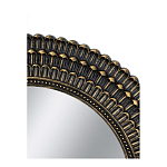 Зеркало круглое с текстурированным дизайном рамы Helios варинант исполнения - 4 | Loft Concept в Орле