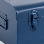 Металлический сундук Metal Dark Blue варинант исполнения - 4 | Loft Concept в Орле
