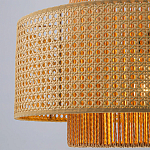Подвесной светильник с абажуром из плтеного бамбука Light Inside the Cell варинант исполнения - 4 | Loft Concept в Орле