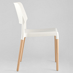 Пластиковый стул на ножках из массива бука Ferret White 4 шт варинант исполнения - 4 | Loft Concept в Орле