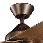 Потолочный вентилятор с тремя угловатыми лопастями Kichler варинант исполнения - 2 | Loft Concept в Орле