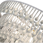 Люстра подвесная круглая с молочными стеклянными подвесками в форме капель Droplet Chandelier варинант исполнения - 3 | Loft Concept в Орле