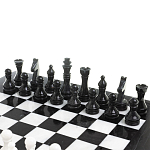 Шахматы классические с черной доской из натурального камня Мрамор Decorative Thematic Chess варинант исполнения - 3 | Loft Concept в Орле