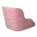 Стул с мягкой розовой обивкой из велюра и подъемно-поворотным механизмом на черных колесиках Harper Pink варинант исполнения - 3 | Loft Concept в Орле