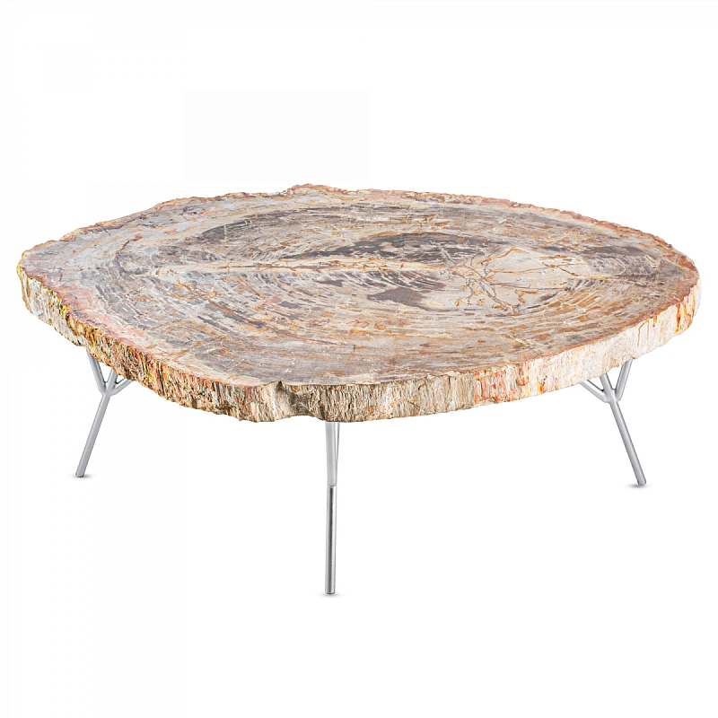 Кофейный стол COFFEE TABLE BARRYMORE Бежевый Серебряный Кофейный стол COFFEE TABLE BARRYMORE Бежевый Серебряный в Орле | Loft Concept