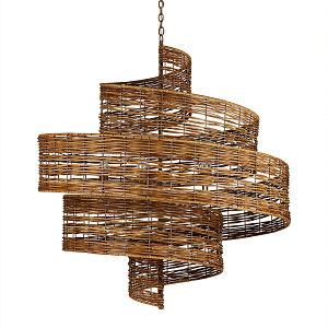 Люстра фактурная в виде спирали Enveloping Art