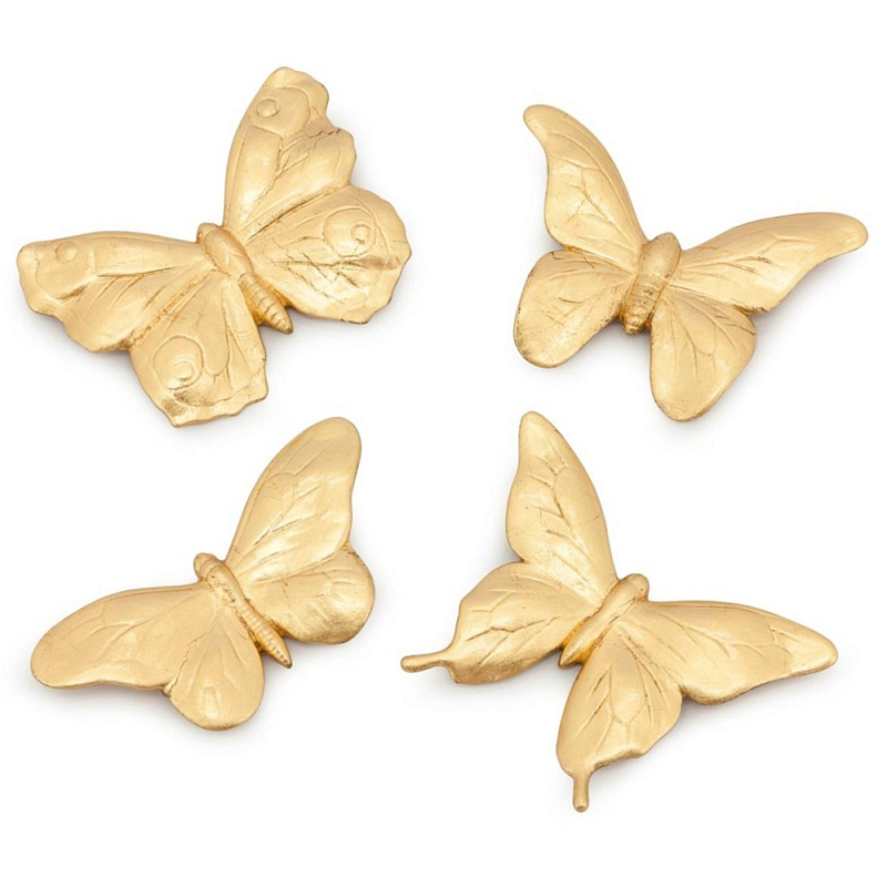 Аксессуар Set Butterfly Big Золотой Белый Аксессуар Set Butterfly Big Золотой Белый в Орле | Loft Concept