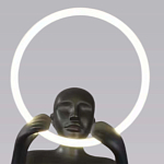 Торшер черная статуэтка Statue In The Clouds Floor Lamp варинант исполнения - 3 | Loft Concept в Орле