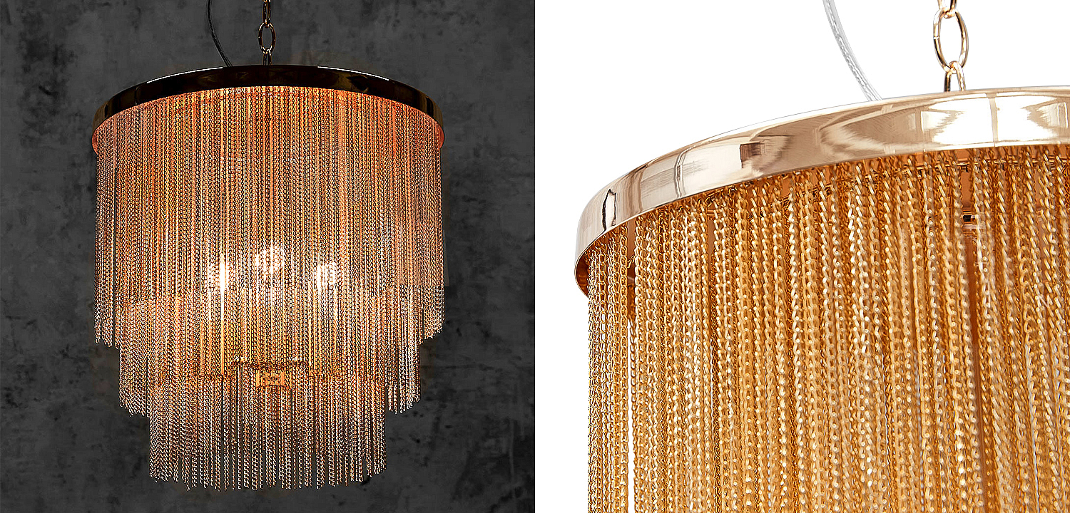 Люстра Atlantis Chain Cascade Bronze Chandelier Люстра Atlantis Chain Cascade Bronze Chandelier - Loft-Concept в Орле