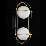 Бра настенное с 2 белыми плафонами Karina варинант исполнения - 3 | Loft Concept в Орле