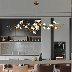 Люстра в виде золотой ветки с цветами и птичками Marvelous Garden варинант исполнения - 6 | Loft Concept в Орле