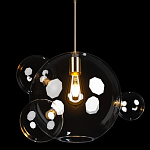 Подвесной светильник со стеклянными плафоном в виде шара и золотыми деталями & Coombes варинант исполнения - 3 | Loft Concept в Орле
