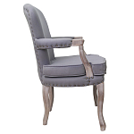Кресло Aubrey Classical Armchair grey flax варинант исполнения - 1 | Loft Concept в Орле