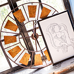 Часы настенные из металла в стиле лофт Clock with History варинант исполнения - 3 | Loft Concept в Орле