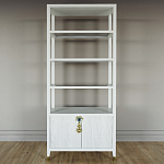 Стеллаж со стеклянными полками Elsa Dreams White варинант исполнения - 6 | Loft Concept в Орле