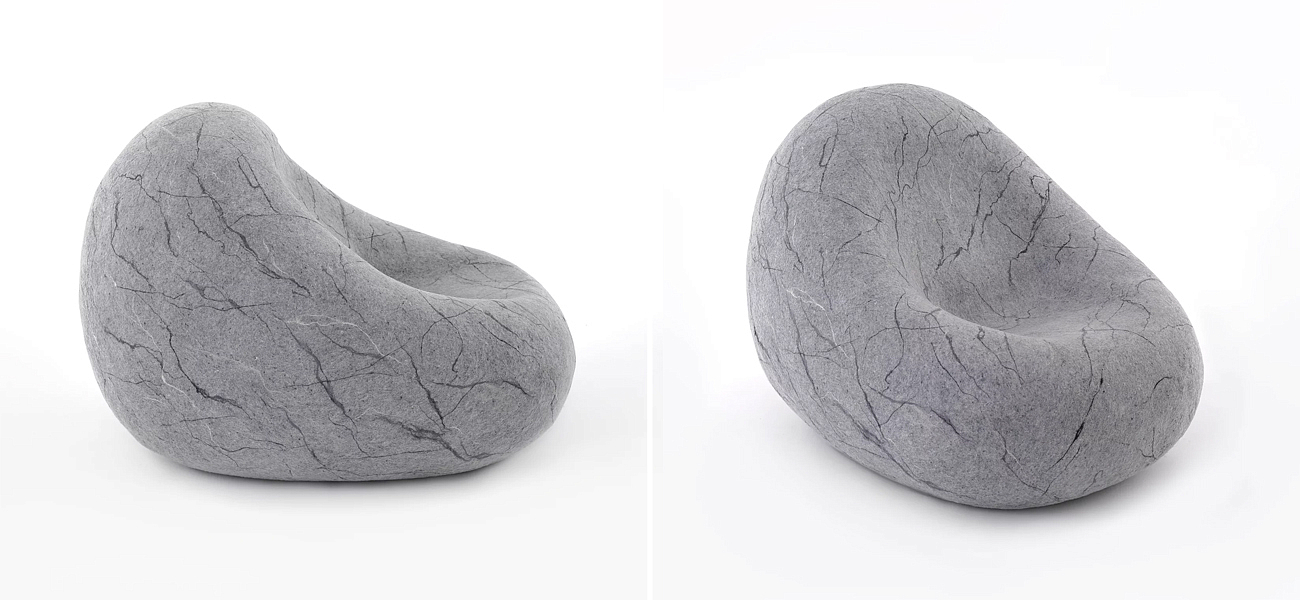 Кресло - Камень из Валяной шерсти KATSU STONE CAPSULE Кресло - Камень из Валяной шерсти KATSU STONE CAPSULE - Loft-Concept в Орле