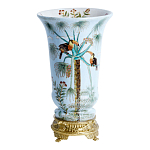 Ваза из фарфора с бронзовыми элементами Tropical Garden варинант исполнения - 1 | Loft Concept в Орле